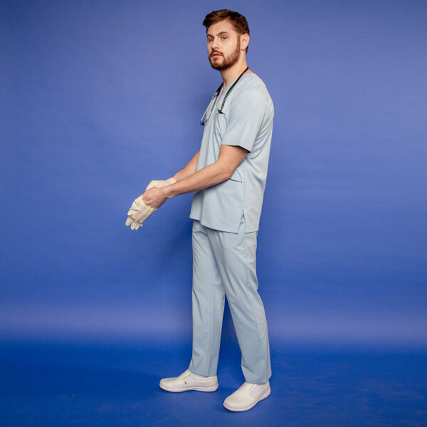 Брюки мужские, R132 светло-голубой, L - фото 1