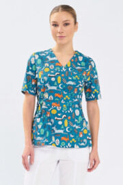 Туника женская Тезис TZ305, принт "Звери", 44