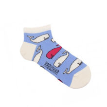 Носки мужские, "Белые киты", голубой, 41-45