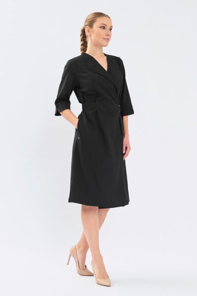 Халат-платье Тезис TZ150, черный, 50 - фото 1