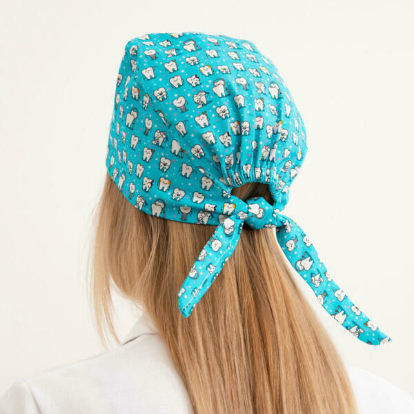 Шапочка медицинская, принт 