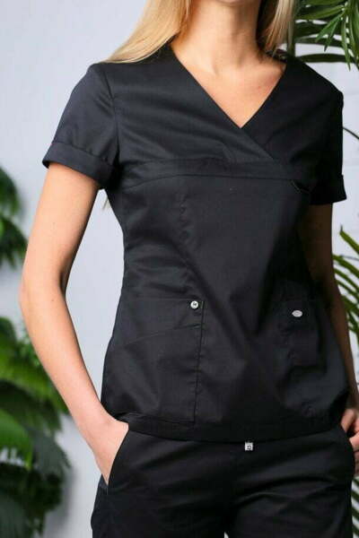 Блуза женская «Альфа», черная, 48 - фото 2