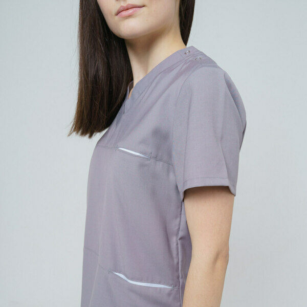 Туника женская Тезис TZ300, серо-бежевый, 52 - фото 2