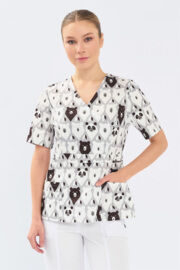 Туника женская Тезис TZ305, принт "Медведи", 52