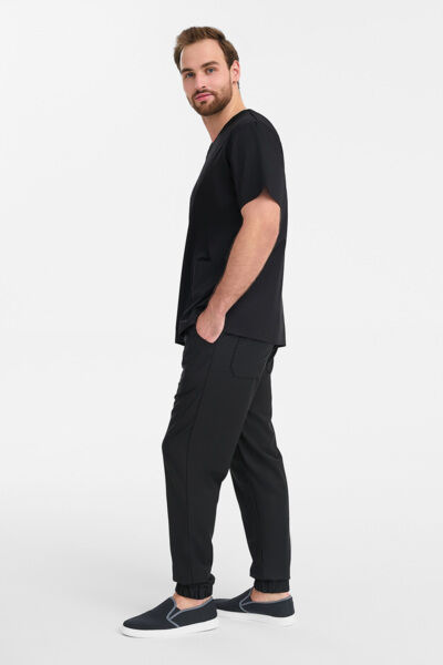 Джоггеры мужские Тезис TZ628, черный, 56 - фото 4