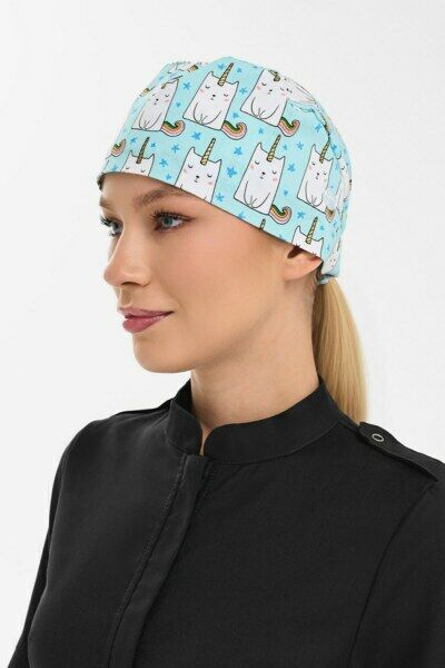 Шапочка медицинская Тезис TZ002, принт 