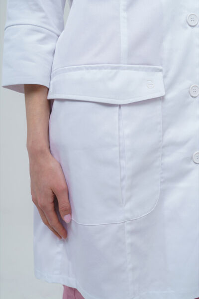 Халат женский Тезис TZ120, белый, 44 - фото 3