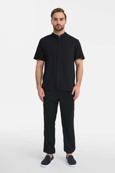 Рубашка мужская на молнии Тезис TZ700, черный, 52 - фото 2