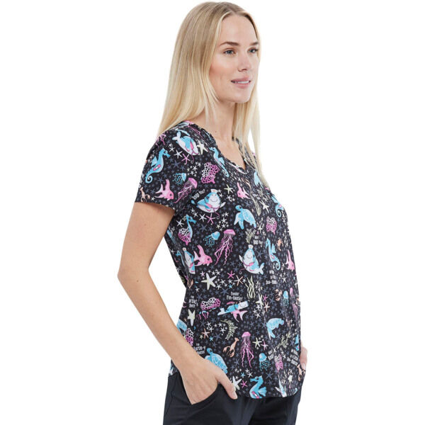 Топ женский Cherokee CK637, морской, M - фото 3