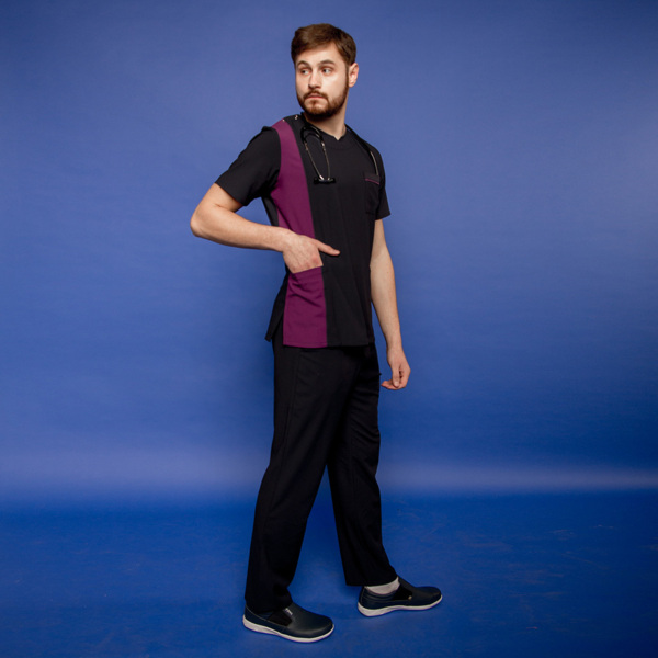 Туника мужская 260 Wisconsin, R148-143 синий/фиолетовый, L - фото 1