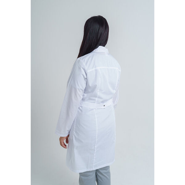 Халат женский на кнопках 248 Ultra, длинный рукав, белый, 48 - фото 1