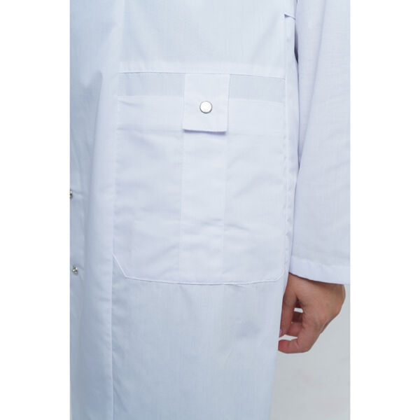 Халат женский на кнопках 248 Ultra, длинный рукав, белый, 42 - фото 2