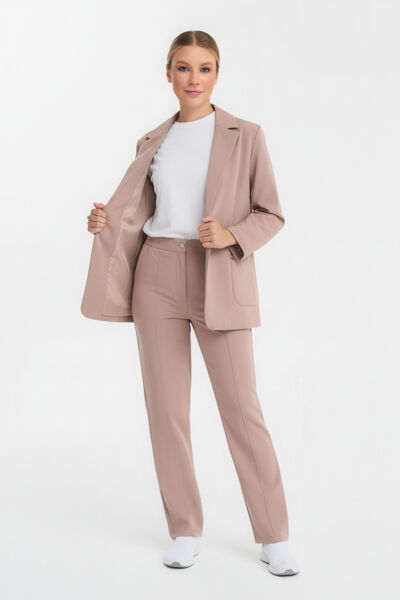 Брюки женские Тезис TZ325, латте, 52 - фото 4