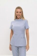 Туника женская Dr. Nice «Ирэн», со стойкой, серый, 42