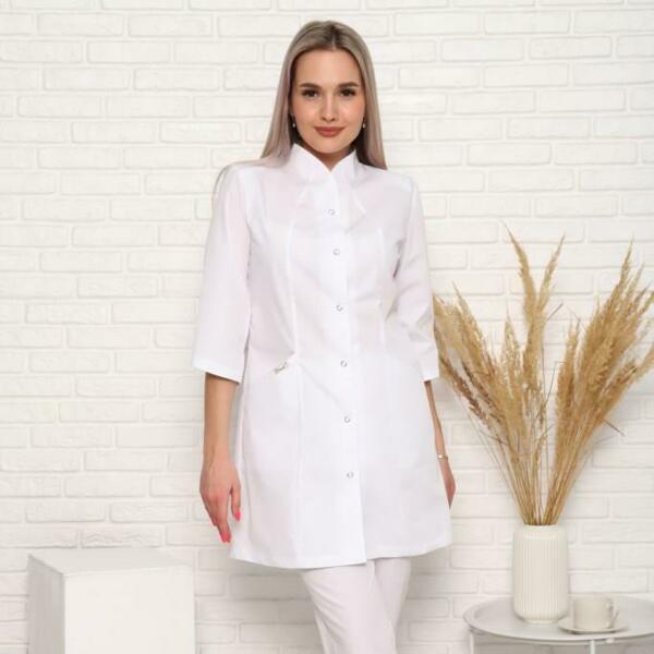 Халат женский 200ТСА, белый, 44 - фото 1