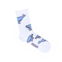Носки женские, "Киты", белый, 36-40