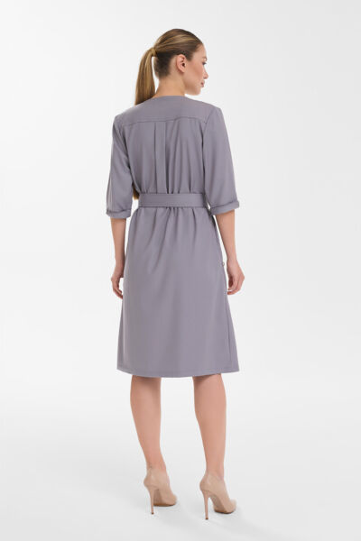 Халат-платье Тезис TZ150, серо-бежевый, 42 - фото 2