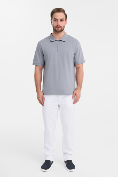 Поло мужское Тезис TZ550, серый, 54 - фото 3