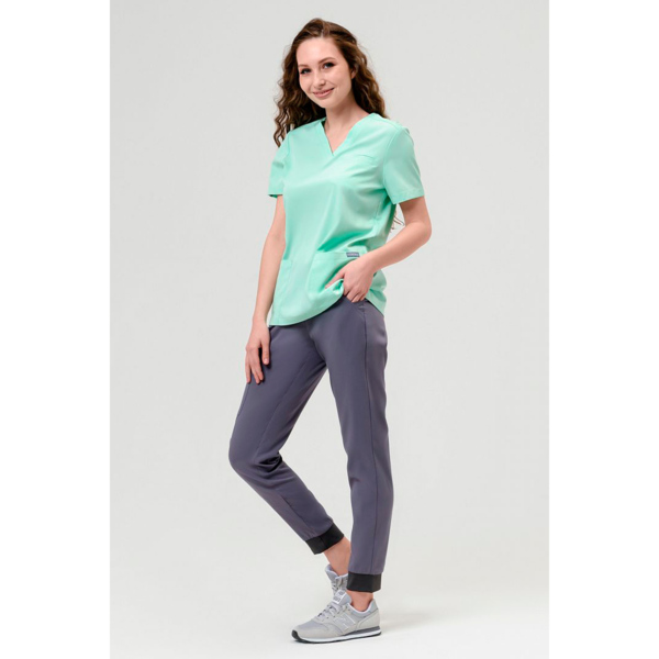 Брюки медицинские женские ELYON, темно-серый, 44 - фото 1