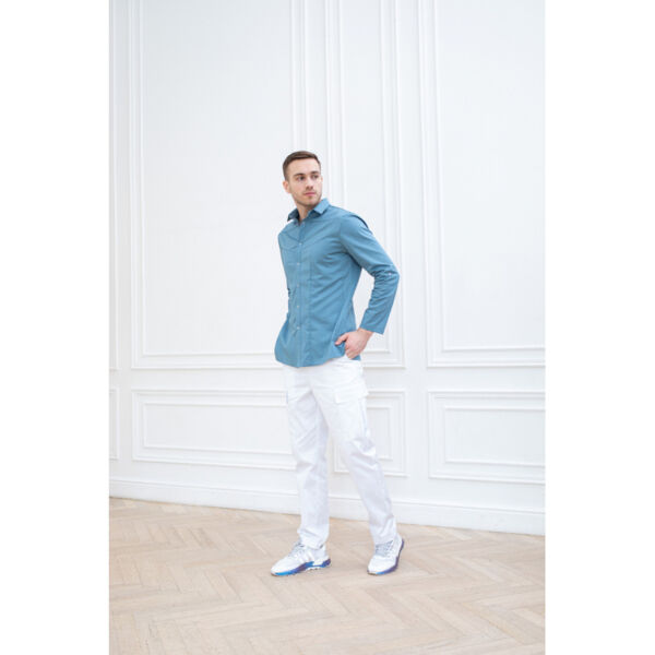 Рубашка мужская Dr. Nice, длинный рукав, деним, 52 - фото 1