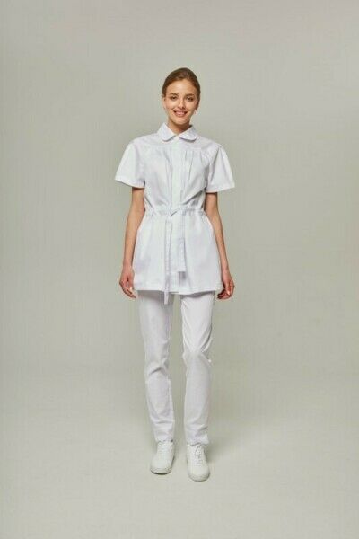 Туника женская Dr. Nice на пуговицах, белый, 52 - фото 0