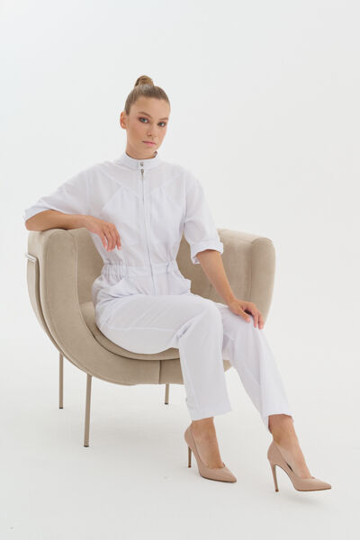 Комбинезон женский Тезис TZ490, белый, 48