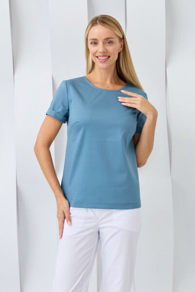 Топ женский Dr. Nice «Beauty», деним, 50 - фото 0