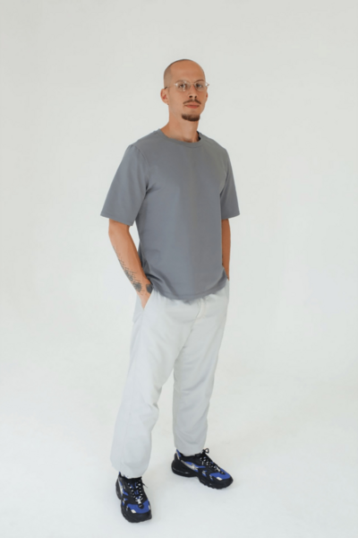 Футболка мужская Тезис TZ510, серый, 54-56