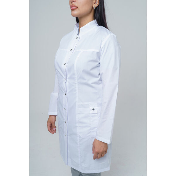 Халат женский 248, длинный рукав, белый, 50 - фото 3