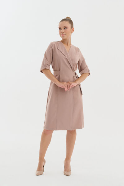 Халат-платье Тезис TZ150, латте, 48 - фото 0