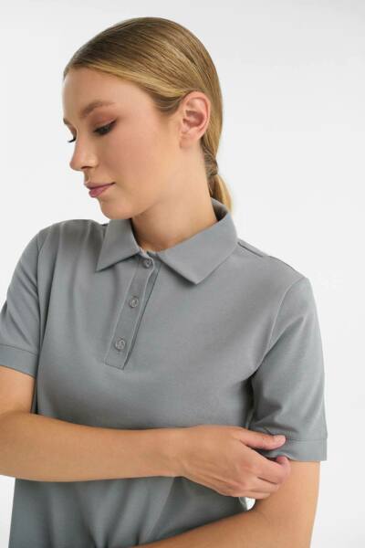 Поло женское Тезис TZ050, серый, 48 - фото 1