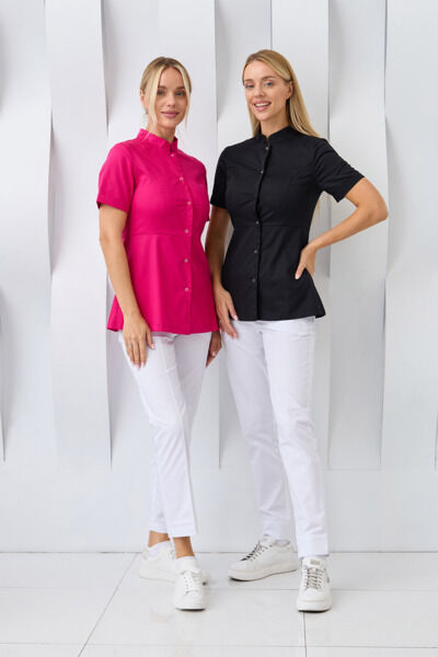 Туника женская Dr. Nice на кнопках, черный, 42 - фото 4