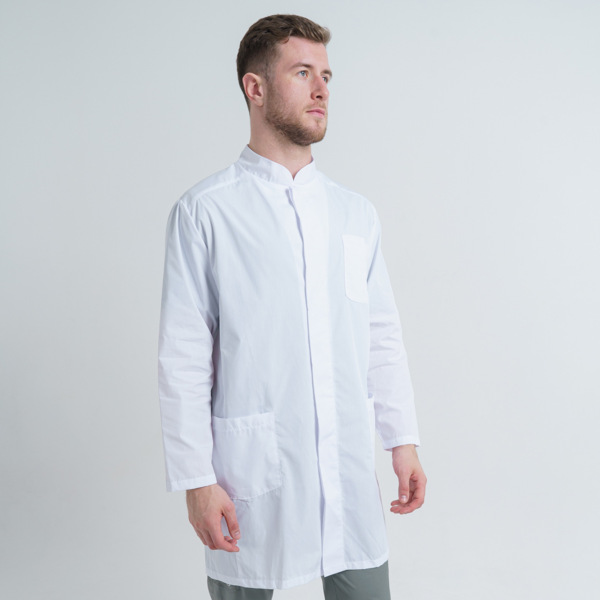 Халат мужской 68ТСД, белый, 52 - фото 0