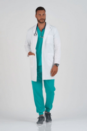 Халат мужской Тезис TZ834 на пуговицах, белый, 56