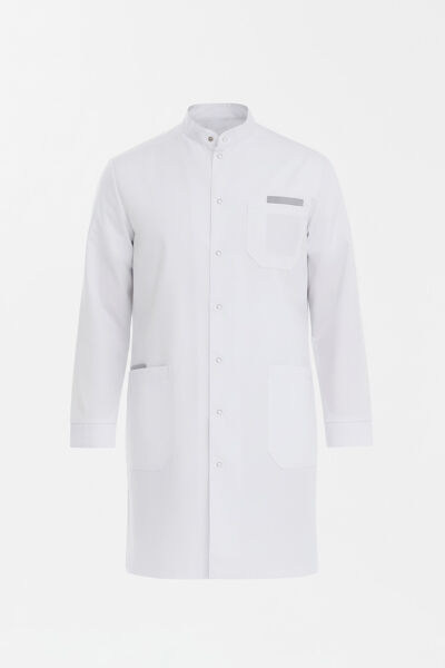 Халат мужской на кнопках Тезис TZ810, белый, 52 - фото 6