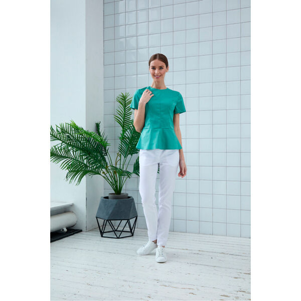 Туника женская Dr. Nice «Алекс», с коротким рукавом, зеленый, 42 - фото 1