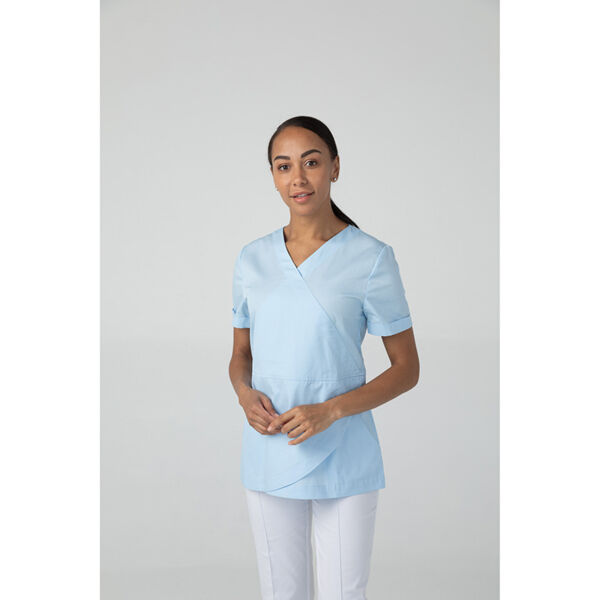 Туника женская Dr. Nice, короткий рукав, голубой, 40 - фото 3