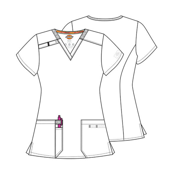 Топ женский Dickies DK615, голубой, S - фото 4