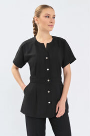 Рубашка женская Тезис TZ462, черный, 52