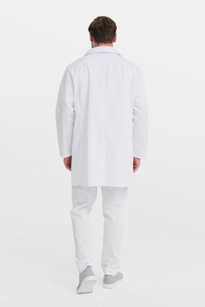 Халат мужской на пуговицах Тезис TZ800, velum, белый, 54 - фото 4