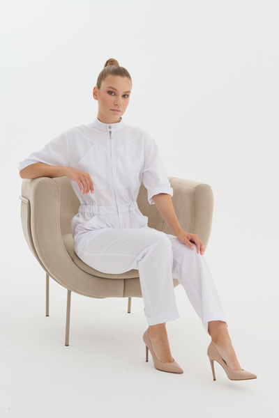 Комбинезон женский Тезис TZ490, белый, 46