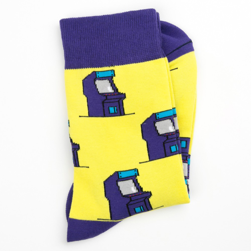 Носки женские, "Игровые автоматы", желтый, 36-40