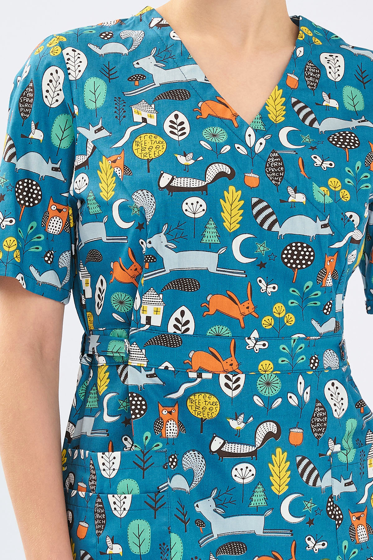 Туника женская Тезис TZ305, принт "Звери", 48