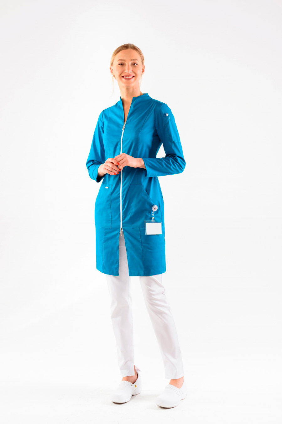 Халат женский «Вторая кожа», блю марин, 48