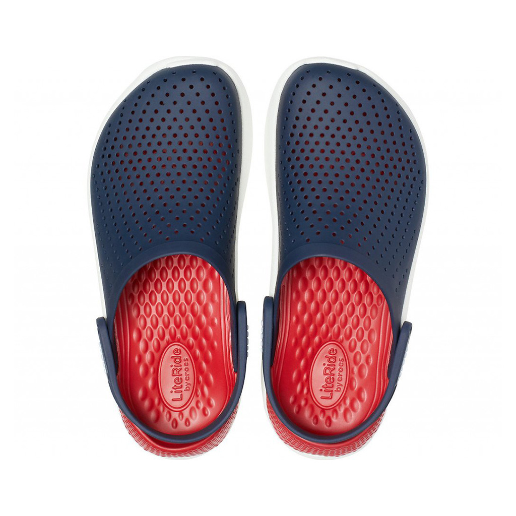 Сабо унисекс Crocs LiteRide Clog, темно-синий/красный, 38-39