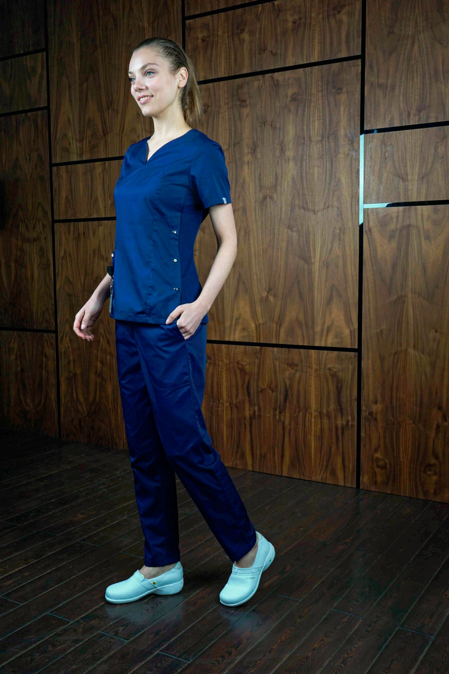 Блуза женская «Лапки», с трикотажной вставкой, 54