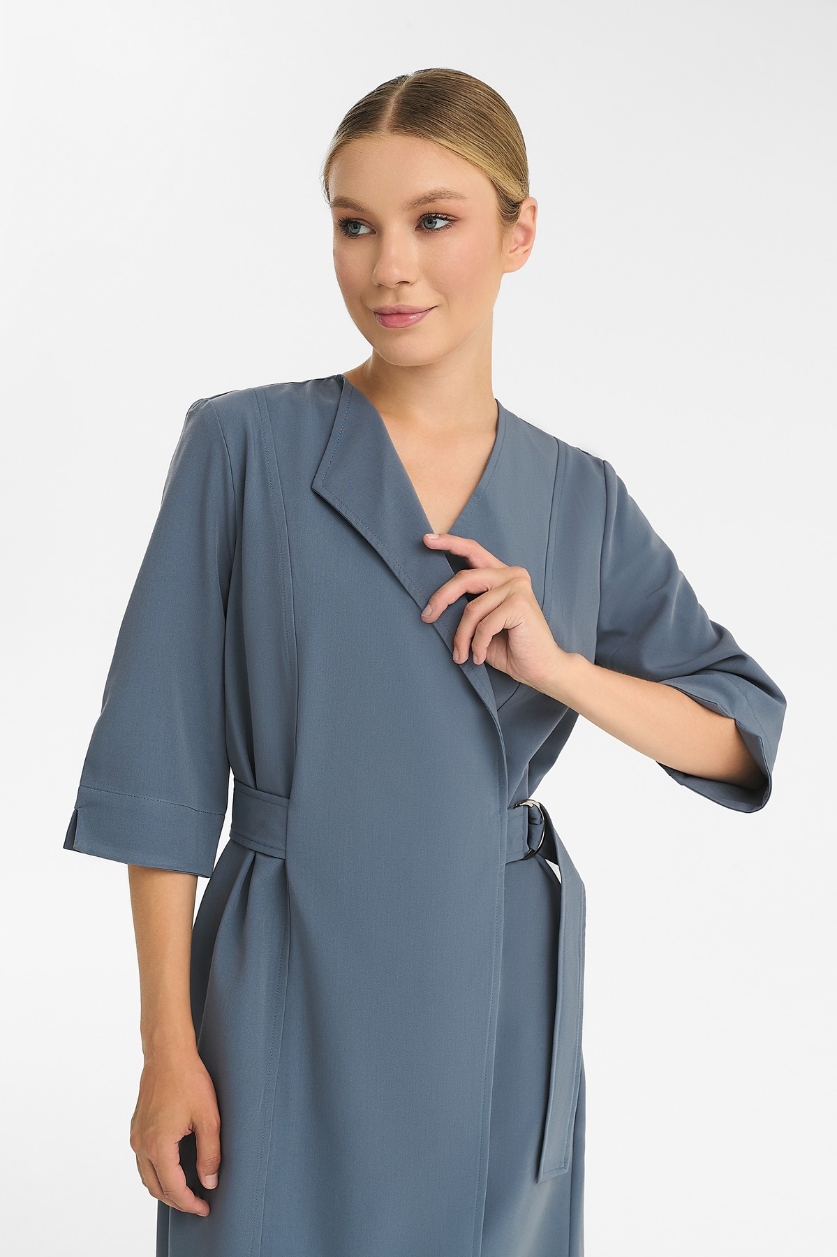 Халат-платье Тезис TZ150, синий, 52