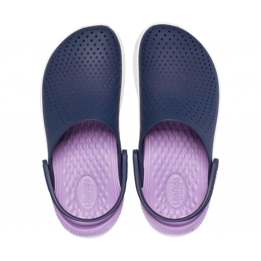 Сабо унисекс Crocs LiteRide Clog, темно-синий/сиреневый, 38-39