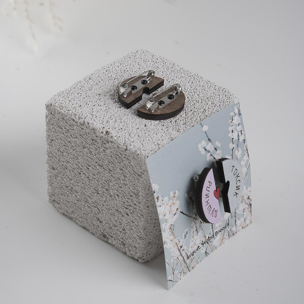 Значок "Токсик и душнила", светло-коричневый/желтый, 2 шт в комплекте