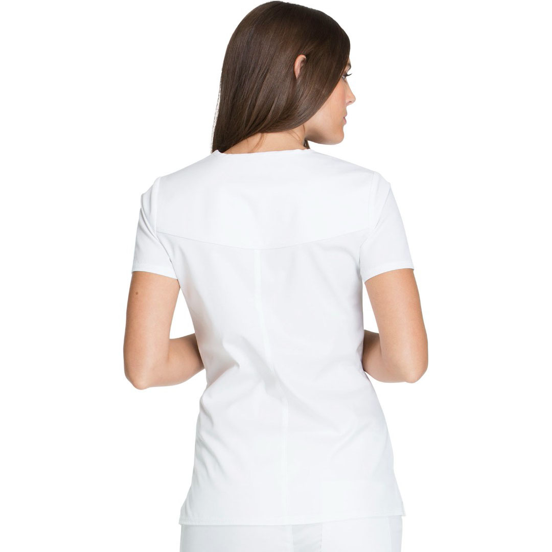 Топ медицинский женский Dickies DK803, белый, XXS